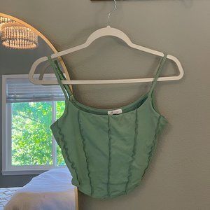 Cropped Comfy Corset Style Top